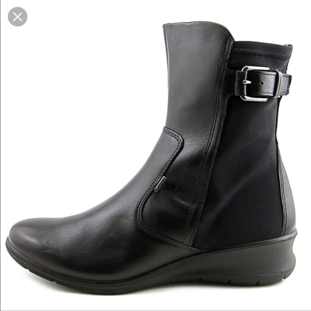 🌿EUC Ecco Babett Wedge Mid Cut Zip (Size EU 38)